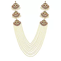 Gold Plated Traditional Multi-Line Long Haram | Classical Dance Necklace for Women & Girls