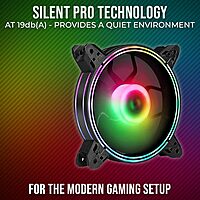 Coconut F2 RGB Fan Kit (3-in-1 with Remote & Hub, Vibrant RGB Lighting, Customizable Effects, Quiet Operation, Perfect for Enhancing PC Cooling & Aesthetics, 1 Year Warranty)