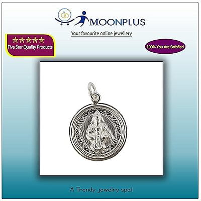 Sterling Silver Lord Ayyappan (Iyyappan) pendant/Dollar Sterling Silver Lord Ayyappan (Iyyappan) pendant/Dollar