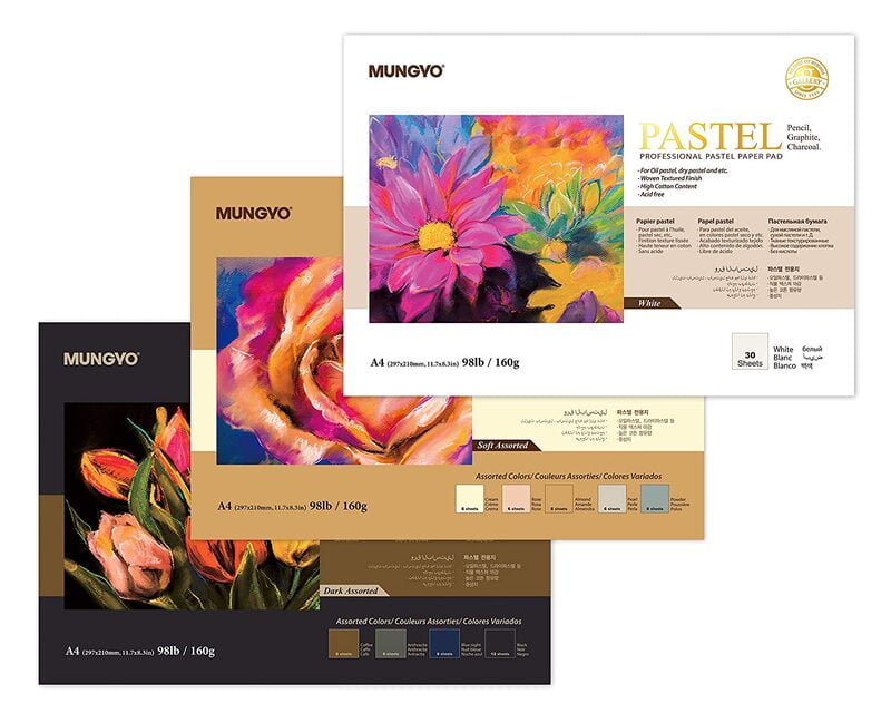 MUNGYO GALLERY PASTEL PAPER PAD, 160GSM