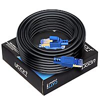 Storite Uport 15 Meter CAT7 Ethernet Cable – 10Gbps High-Speed LAN | Shielded RJ45 Connectors | Gigabit Network Cable | Black