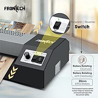 Frontech LAM-0001 laminator ensures smooth, bubble-free lamination—ideal for documents, photos, ID cards, and certificates.