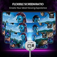 Portronics Beem 540 4K Projector – Budget-friendly, compact, stunning visuals, vibrant colors. Perfect for movies, gaming & home theater setup.