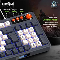 Frontech AERO BLADE KB-0044 – RGB gaming keyboard with mechanical feel, USB interface, anti-ghosting keys & ergonomic design. Built for speed.