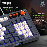 Frontech AERO BLADE KB-0044 – RGB gaming keyboard with mechanical feel, USB interface, anti-ghosting keys & ergonomic design. Built for speed.