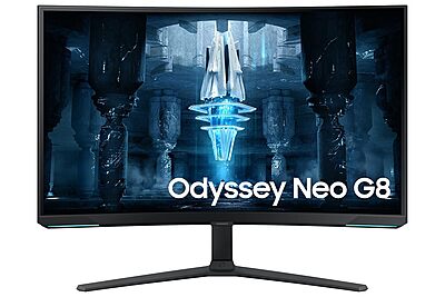 Samsung 32" 4K 240Hz Curved Gaming Monitor with AMD FreeSync Premium Pro ,Odyssey Neo G8