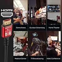 Uport 8K HDMI Cable 3m – HDMI 2.1, eARC, 48Gbps, supports 8K@60Hz, HDR, and Dolby Vision. Perfect for gaming and home theater setups. Durable design for high-speed data transfer.