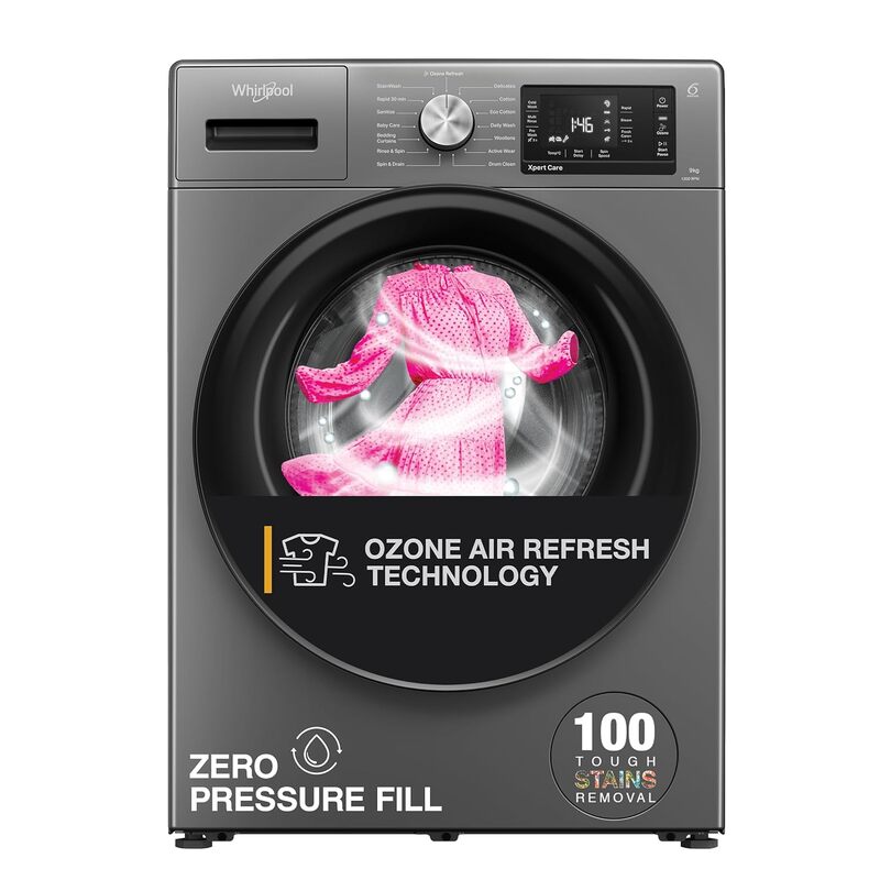 Whirlpool 9 Kg Ozone Technology 5 Star Inverter Front Load Fully Automatic Washing Machine