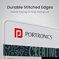 Portronics Comfipad 2 Extended Mouse Pad – Grey, Smooth & Anti-Slip