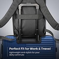 Portronics Byte 2 Backpack – 15.6 Inch Laptop Hard Shell Backpack  Black  1 Year Warranty