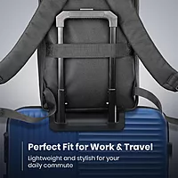Portronics Byte 2 Backpack – 15.6 Inch Laptop Hard Shell Backpack Black 1 Year Warranty