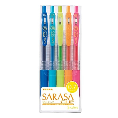 ZEBRA SARASA CLIP 0.7 5-COLORS SET ZEBRA SARASA CLIP 0.7 5-COLORS SET