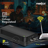Frontech UPS-0021 – Mini UPS with fast switch-over and efficient battery backup for uninterrupted power to essential gadgets.