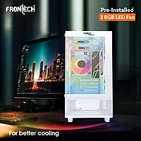 Frontech FT-4288B Stylish & Airflow-Optimized Gaming Cabinet
