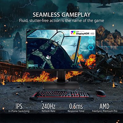 ViewSonic 24" Gaming Monitor,240Hz, 0.5ms MPRT, XG2431
