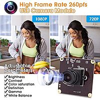 SVPRO USB Camera 1080P 60fps Slow Motion Board Camera 720P 120fps,360P 260fps,Wide Angle Industrial Camera Plug and Play for Windows Linux Mac OS Android Raspberry Pi