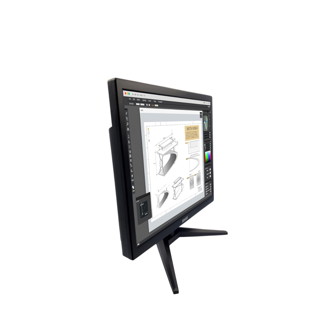 Geonix 17-Inch LED PC Monitor, 60 Hz ,16.7M Colors-GXTF-WVHDF171