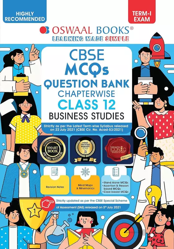 Oswaal CBSE MCQs Question Bank Chapterwise For Term-I, Class 12, Business Studies (With the largest MCQ Question Pool for 2021-22 Exam)