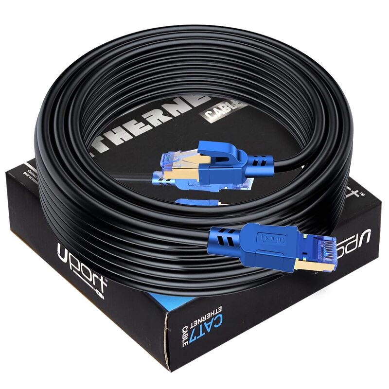 Uport CAT-7 Patch Cord 20M – Ethernet, high-speed data transfer, shielded for reduced interference, ideal for gaming and streaming, durable design, compatible with all devices, reliable connectivity.