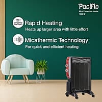 Havells Room Heater 1500W Pacifio Mica| Micathermic Technology for Rapid & Instant Heating