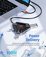 Techie 6 in 1 Type C Hub - HUBTC4