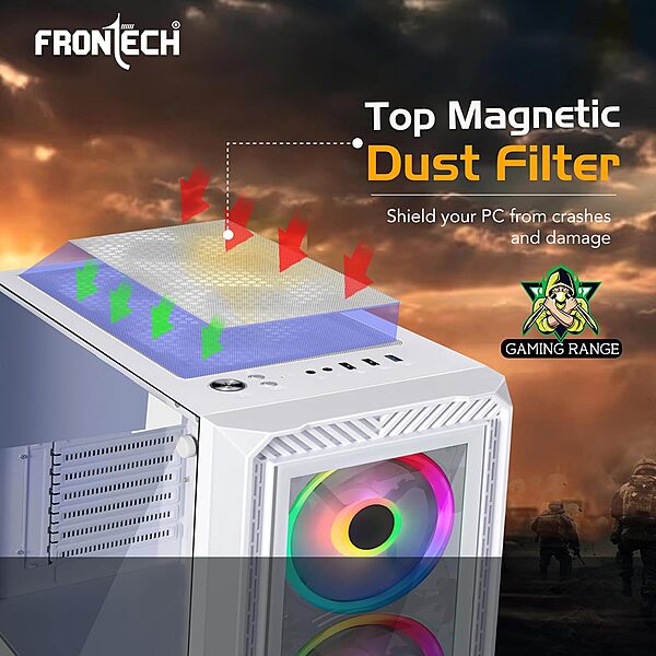 Frontech PHANTOM FT-4344 High-Airflow Gaming Tower