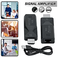 uPort HDMI Extender – 120M Long Range, supports 1080p resolution, ideal for long-distance connections, plug-and-play setup, perfect for home theater or professional AV installations.
