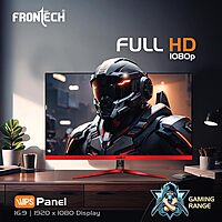 Frontech MON-0075 – 24" flat LED monitor with Full HD resolution, vibrant colors, and slim bezel for work, gaming, or entertainment.