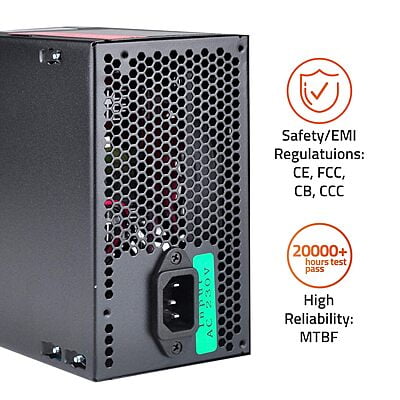 OpenBox artis VIP500 GOLD Super Silent Power Supply 500 Watts PSU