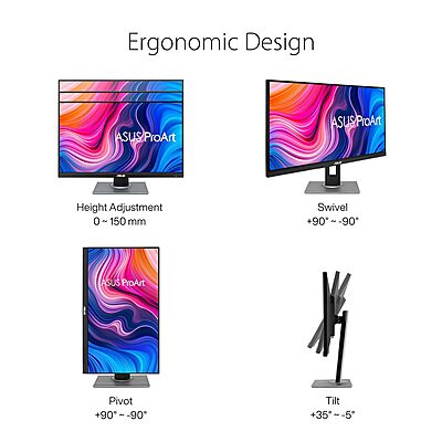 ASUS ProArt Display 27" WQHD Monitor, IPS, Calman Verified, Eye Care, Anti-Glare, PA278QV