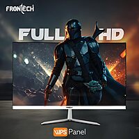 Frontech MON-0072 – 24" flat borderless monitor offering crisp visuals, bright colors, and wide viewing angles for all your tasks