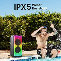 Portronics Iron Beats 250W Party Speaker | Vibrant LED Lights, Karaoke Features & Immersive Audio for Fun Gatherings