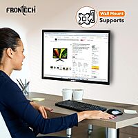 Frontech MON-0001 – 19" flat screen monitor featuring bright visuals, slim profile, and reliable performance for basic computing needs.