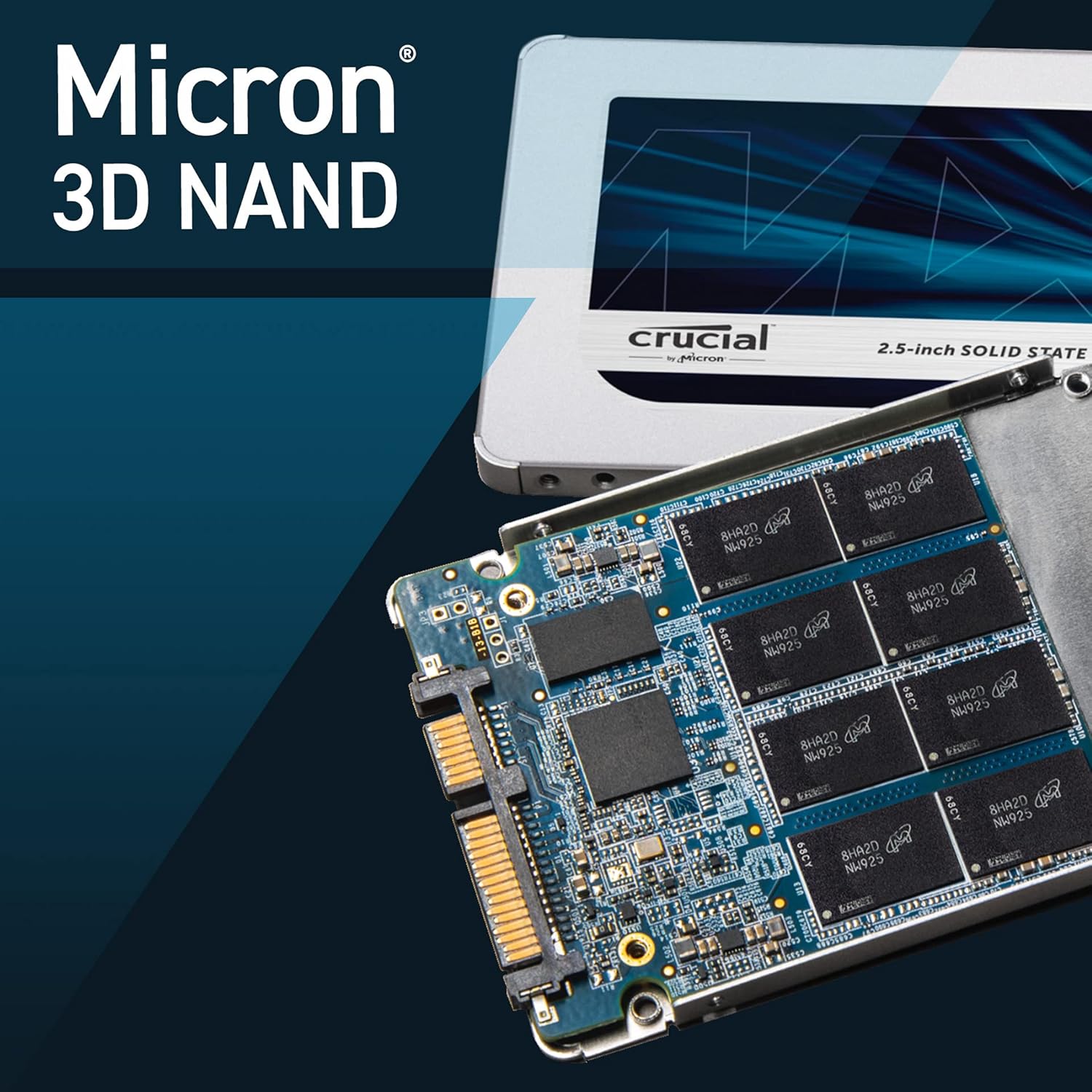 Open Box Crucial MX500 250GB SATA 2.5-inch 7mm Internal SSD (CT250MX500SSD1)