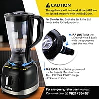 AGARO Grand Food Processor, Multi-functional Chopper, Grinder, Slicer, Shredder, Blender, 1000W, Mincing, Dicing, Shredding, Kneading, SS Blade, Black