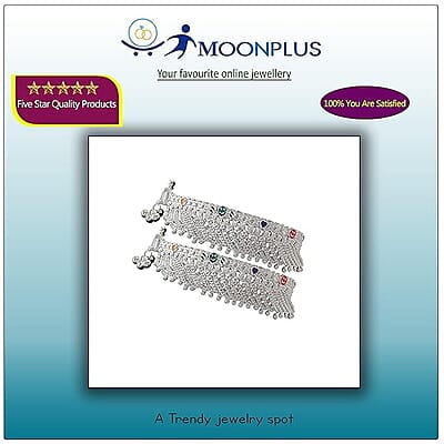 Sterling Silver Anklet, Kolusu for Girls