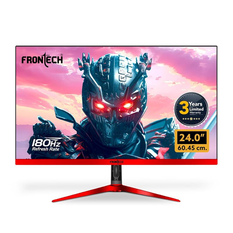 Frontech MON-0075 – 24" flat LED monitor with Full HD resolution, vibrant colors, and slim bezel for work, gaming, or entertainment.