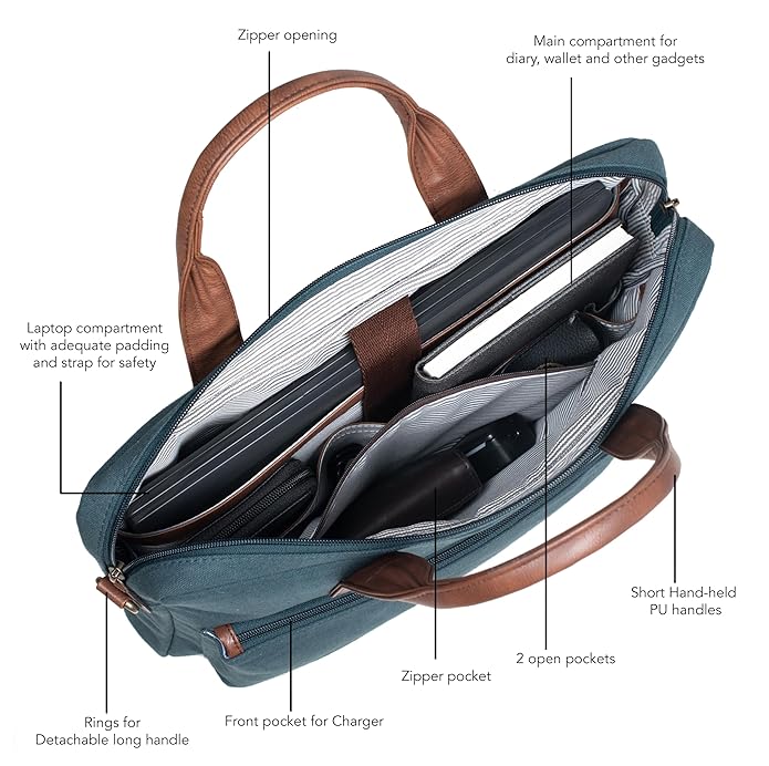 C-Oblique Rush Laptop Messenger Bag