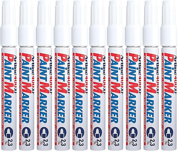 Artline 400XF White Paint Marker (Pack of 10) Artline 400XF White Paint Marker (Pack of 10)