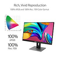 ASUS ProArt Display 27" WQHD Monitor, IPS, Calman Verified, Eye Care, Anti-Glare, PA278QV