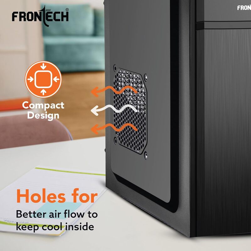 Frontech FT-4372 Sleek Mid-Tower Gaming Cabinet