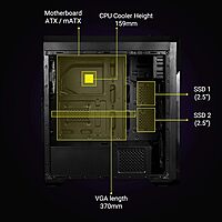 Zebronics Zeb-Athena Pro Mid-Tower Gaming Cabinet – RGB Lighting, Spacious Design & Efficient Cooling for Gamers