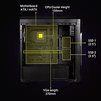 Zebronics Zeb-Athena Pro Mid-Tower Gaming Cabinet – RGB Lighting, Spacious Design & Efficient Cooling for Gamers