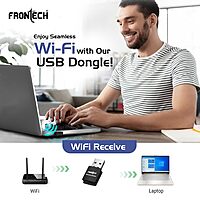 Frontech FT-0842 offers 300 Mbps wireless speed with stable connectivity, easy setup, and compact design for home and office networks.