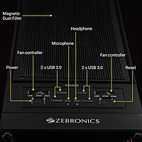 Zebronics Helius Pro RGB Mid-Tower Gaming Case