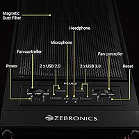 Zebronics Helius Pro RGB Mid-Tower Gaming Case