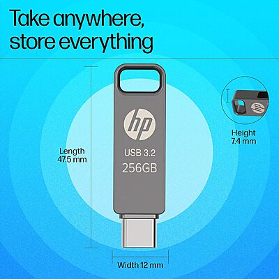 HP x5600c 128GB USB 3.2 Type C Pendrive HP x5600c 128GB USB 3.2 Type C Pendrive