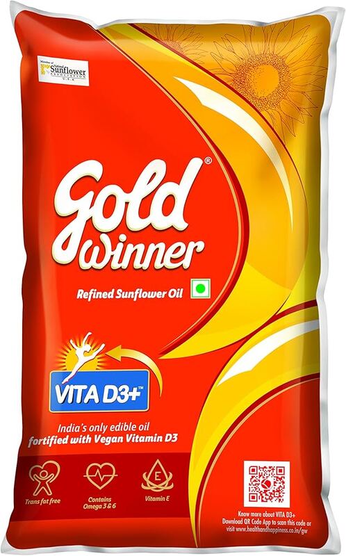 Gold winner refined sunflower oil (suryagandhi ennai)