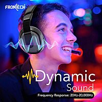 Frontech HF-3447 – Wired multimedia headphone with clear sound, adjustable headband, and soft ear cushions for all-day comfort.