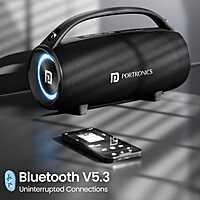 Portronics Thunder 2.0 POR 2338 Bluetooth Speaker – 60W | TWS | Handsfree Calling | Black